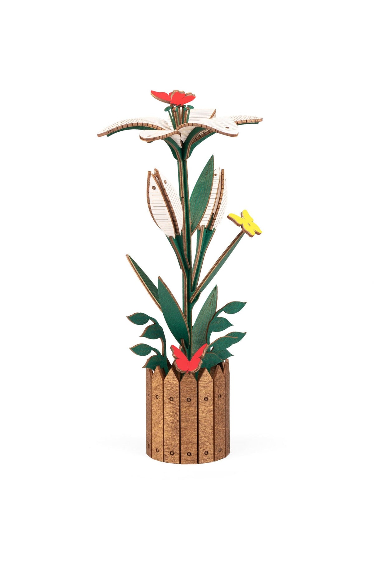 Lily — Wooden Flower Kit, 70 Pieces