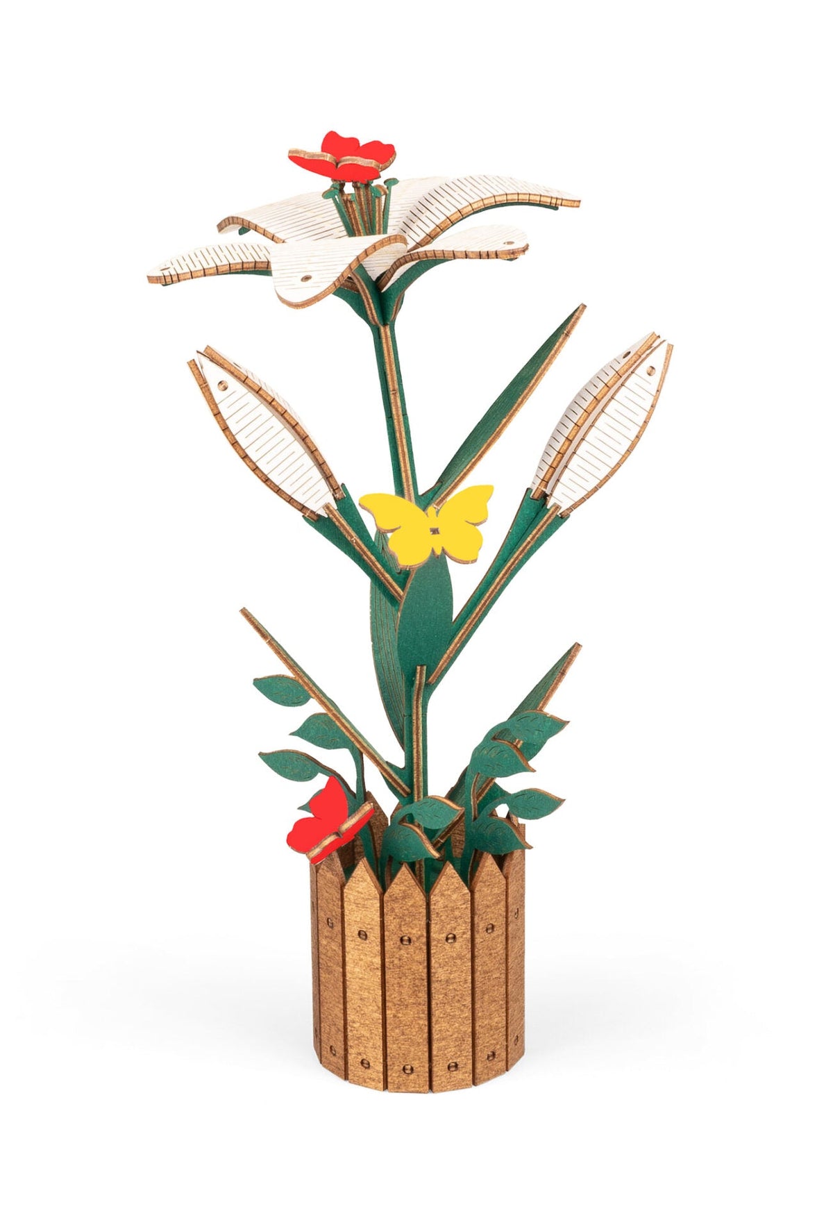 Lily — Wooden Flower Kit, 70 Pieces
